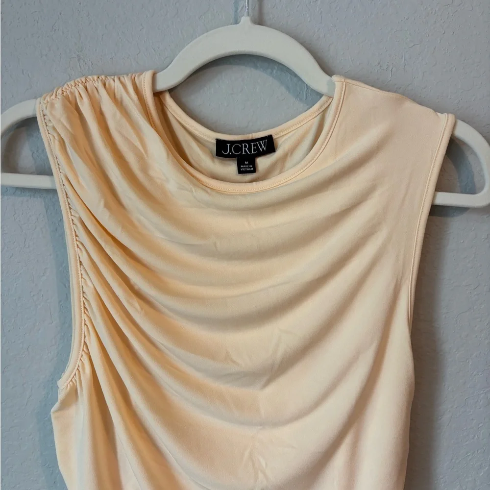 NEW NWT J. Crew Yellow Ruched Top